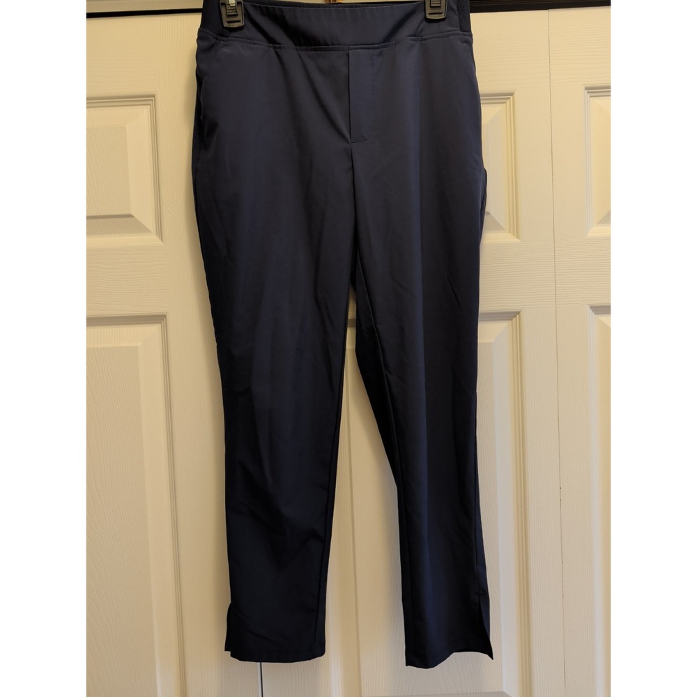 A New Day Women Small Navy Blue Athletic Pants Joggers Pockets Elastic Waist